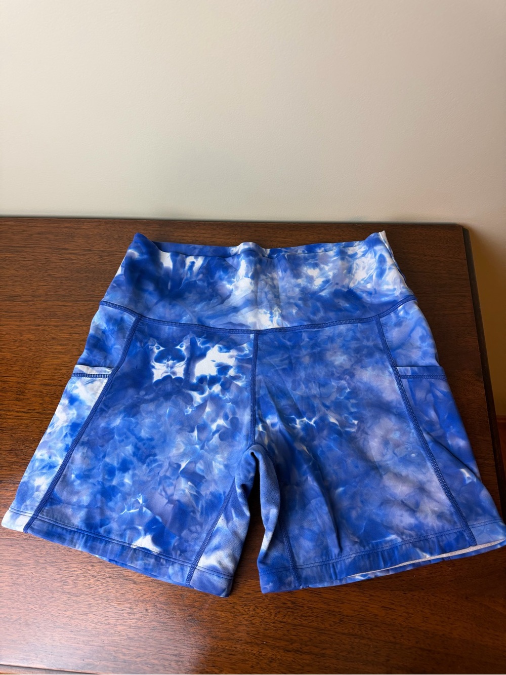 CVG Constantly Varied Gear Dye Hard Blue 5" Shorts M High Rise Side Pockets